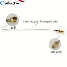 U.FL IPX zu SMA-weiblichem Pigtail-Kabel 1,13 15cm lang für PCI Wifi Karten-Radioapparat-Fräser